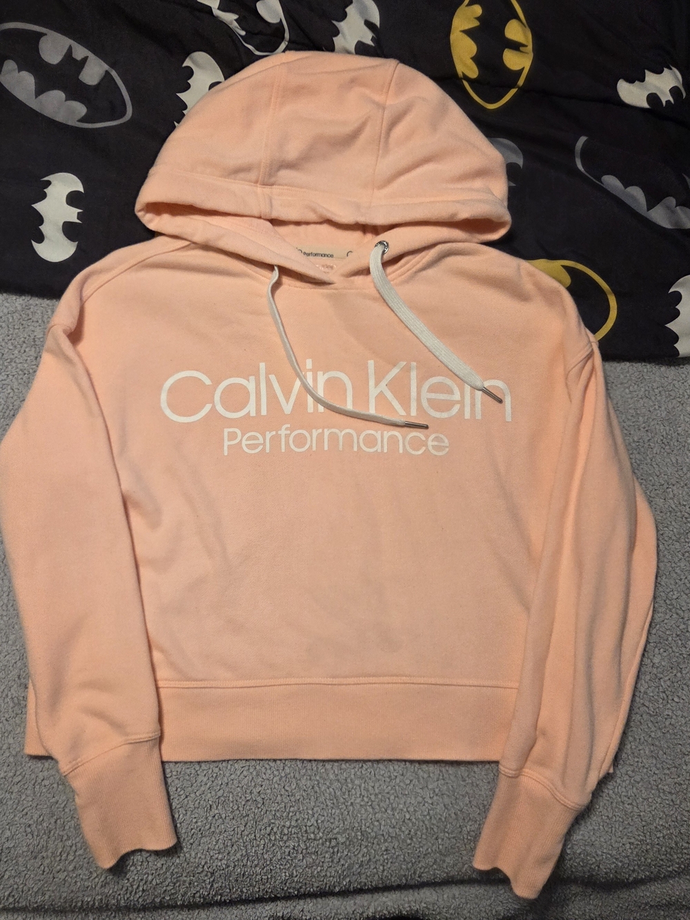 Calvin Klein Peach Logo Hoodie Sweatshirt
